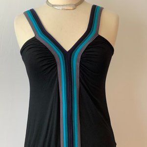 Sweetheart Neckline Banded Waist Top